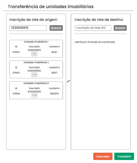 Transferência de Imóveis