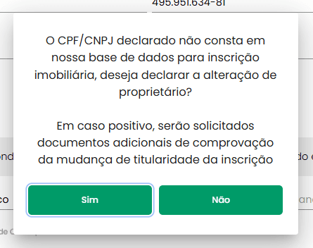 Troca de titular